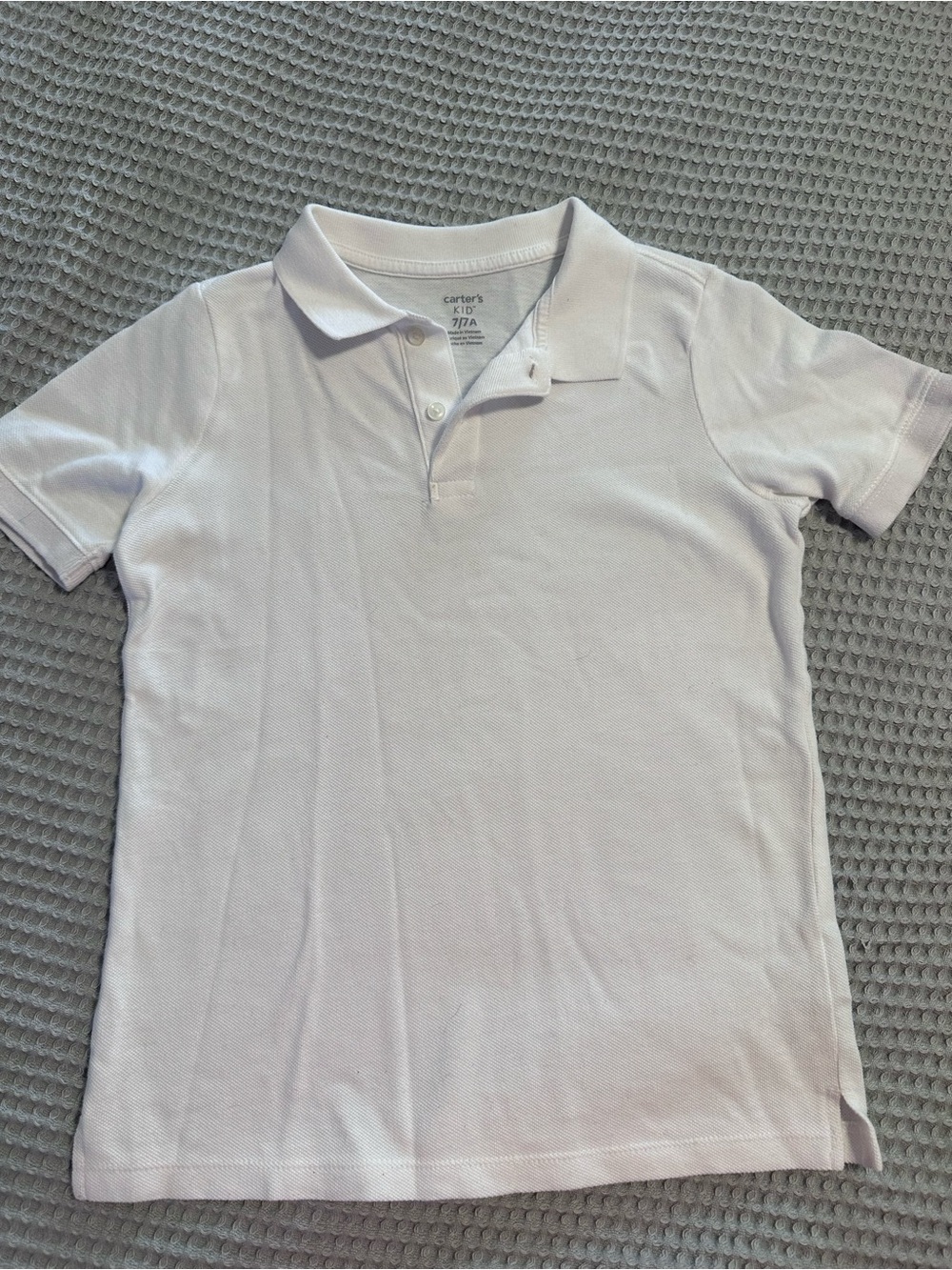 Carter's White Short-Sleeve Polo Shirt
